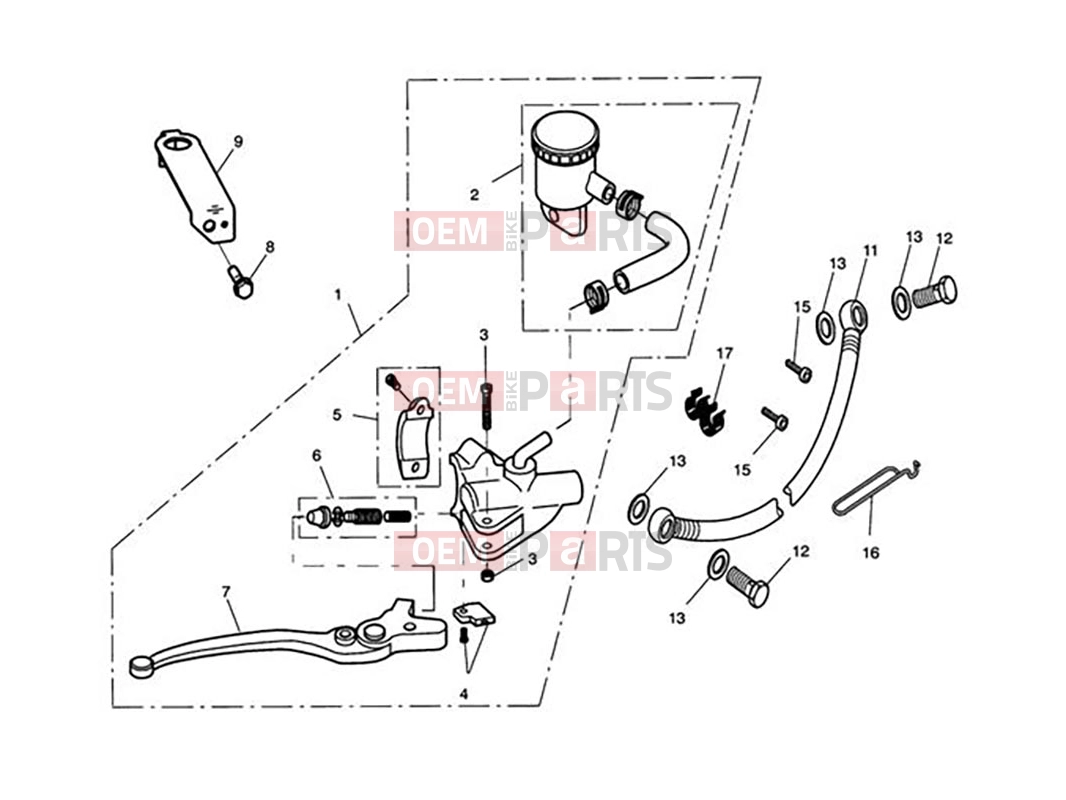 Triumph 2007 SCRAMBLER EFI Front Brake Master Cylinder