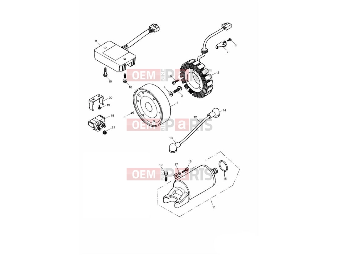 Triumph 2000 TT600 Alternator & Starter 171121 »
