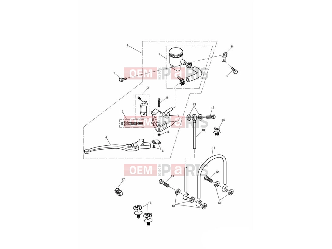 Triumph 2000 TT600 Front Brake Master Cylinder