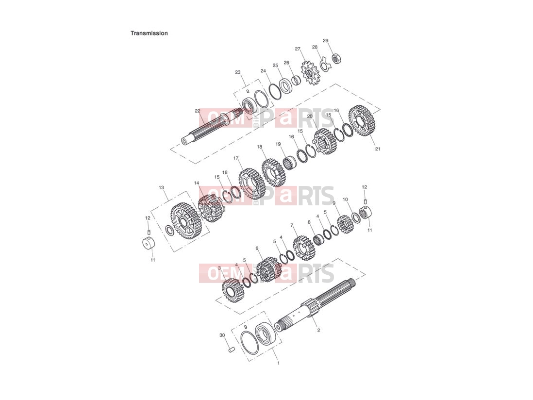 Triumph 2001 TT600 Transmission