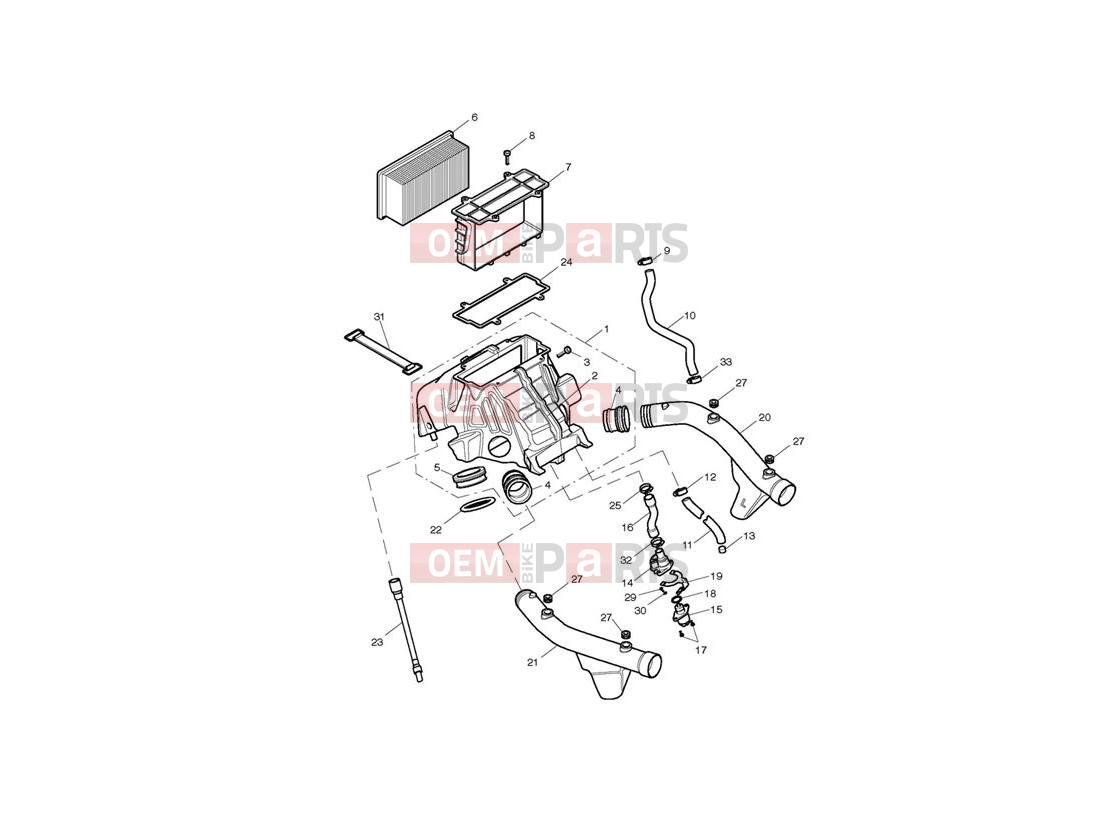 Triumph 2001 TT600 Airbox