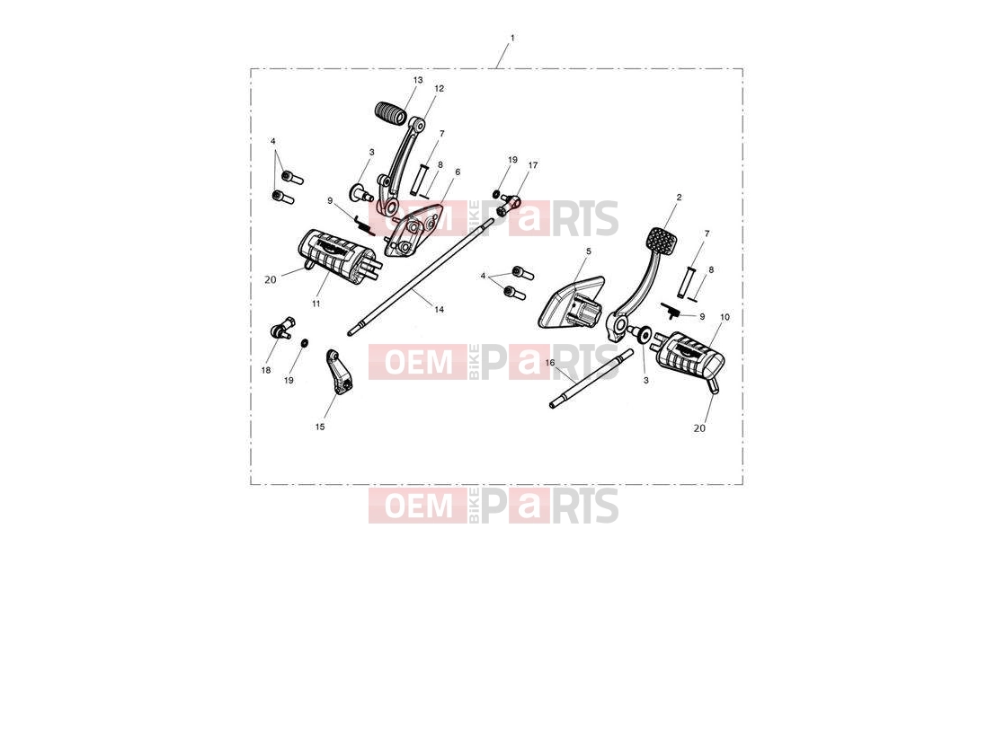 Triumph 2017 BONNEVILLE BOBBER Forward Controls Kit