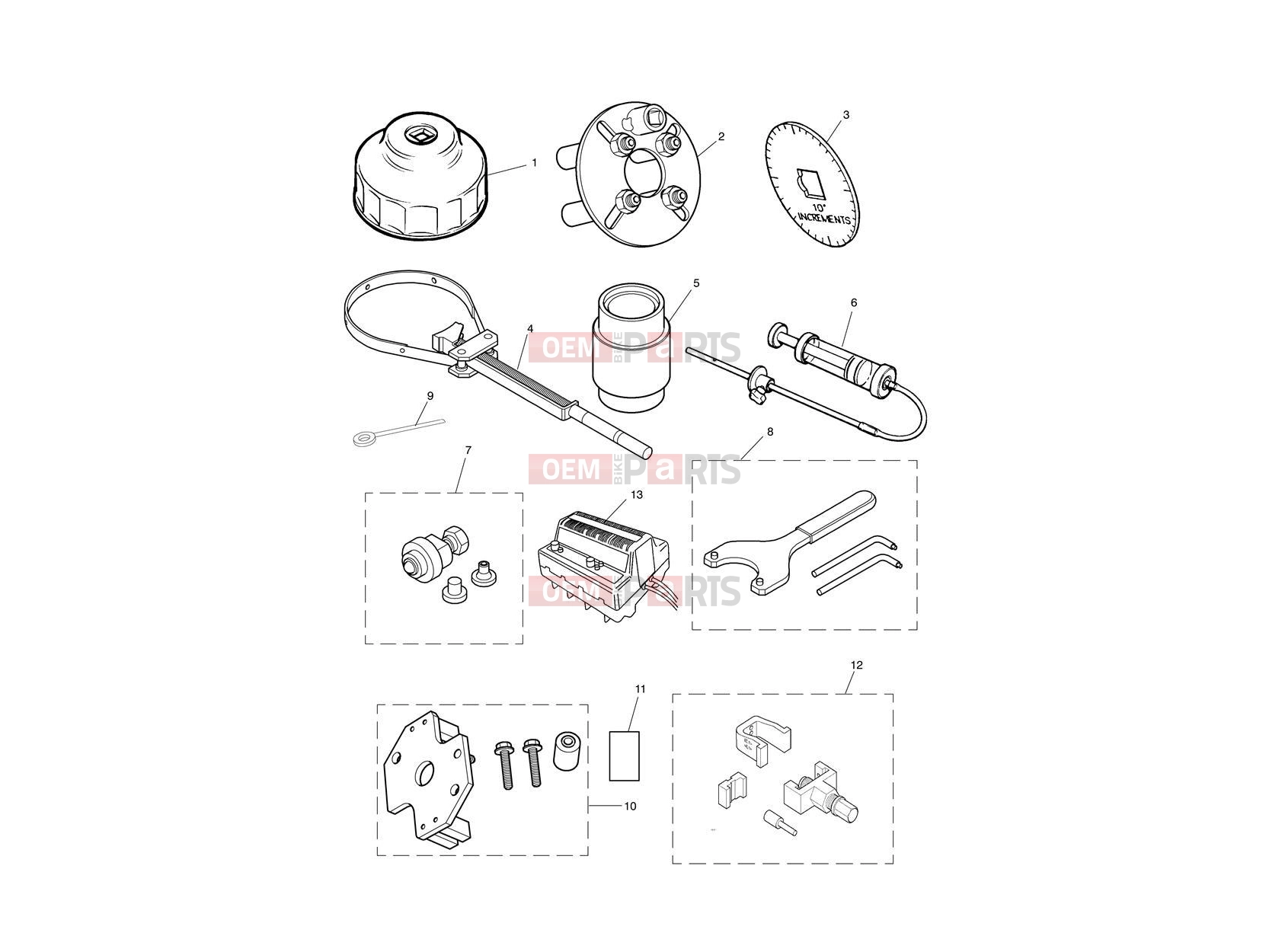 Triumph 2006 THRUXTON 900 CARBS Service Tools