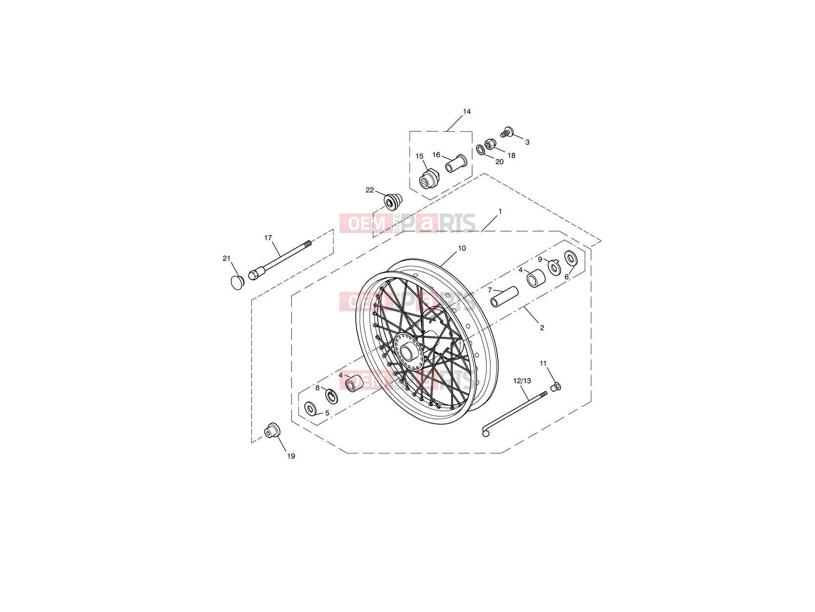 Triumph 2012 THRUXTON 900 EFI Front Wheel