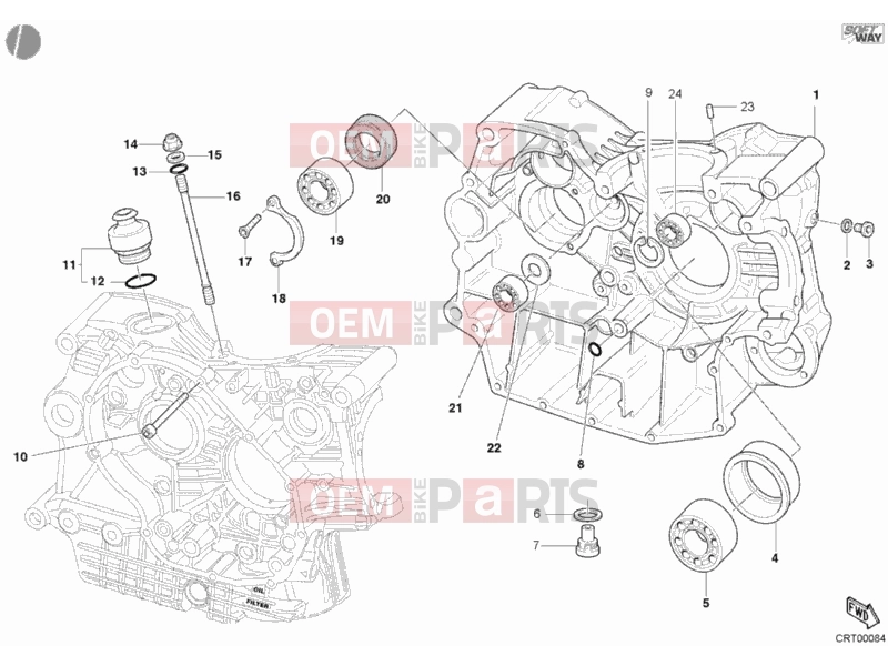 DUCATI 2003 Superbike 998 CRANKCASE » ENGINE CASE