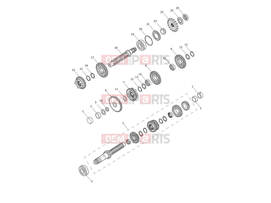 Triumph 2009 Tiger 1050 Transmission