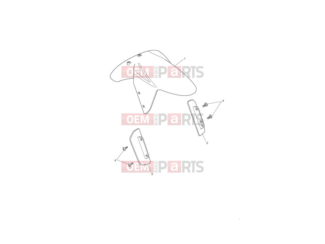 Triumph 2012 Tiger 1050 Front Mudguard