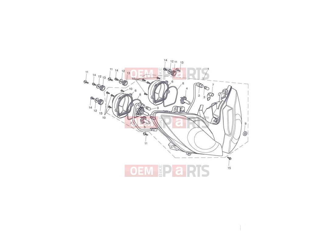 Triumph 2013 Tiger 1050 Headlight Assembly