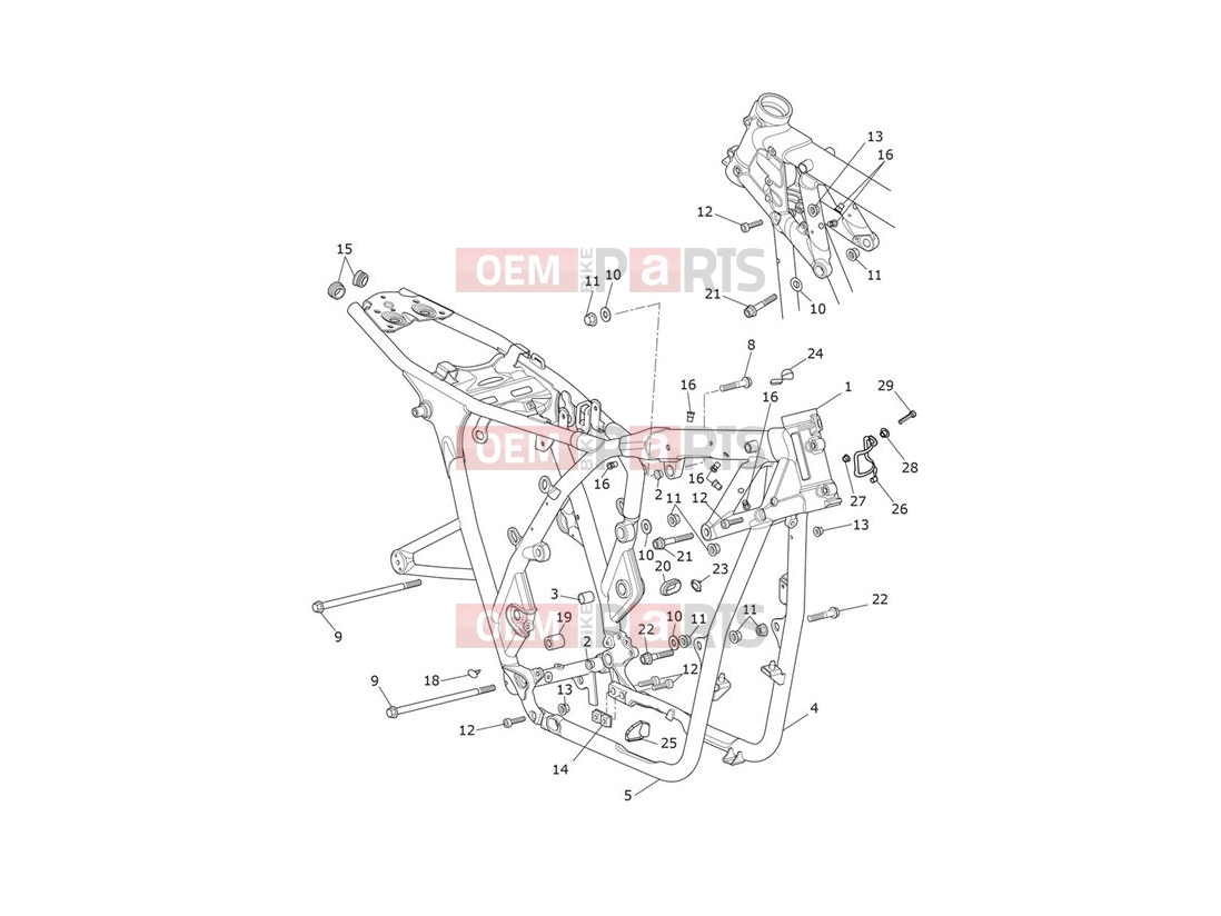 Triumph 2017 STREET CUP Main Frame Assembly