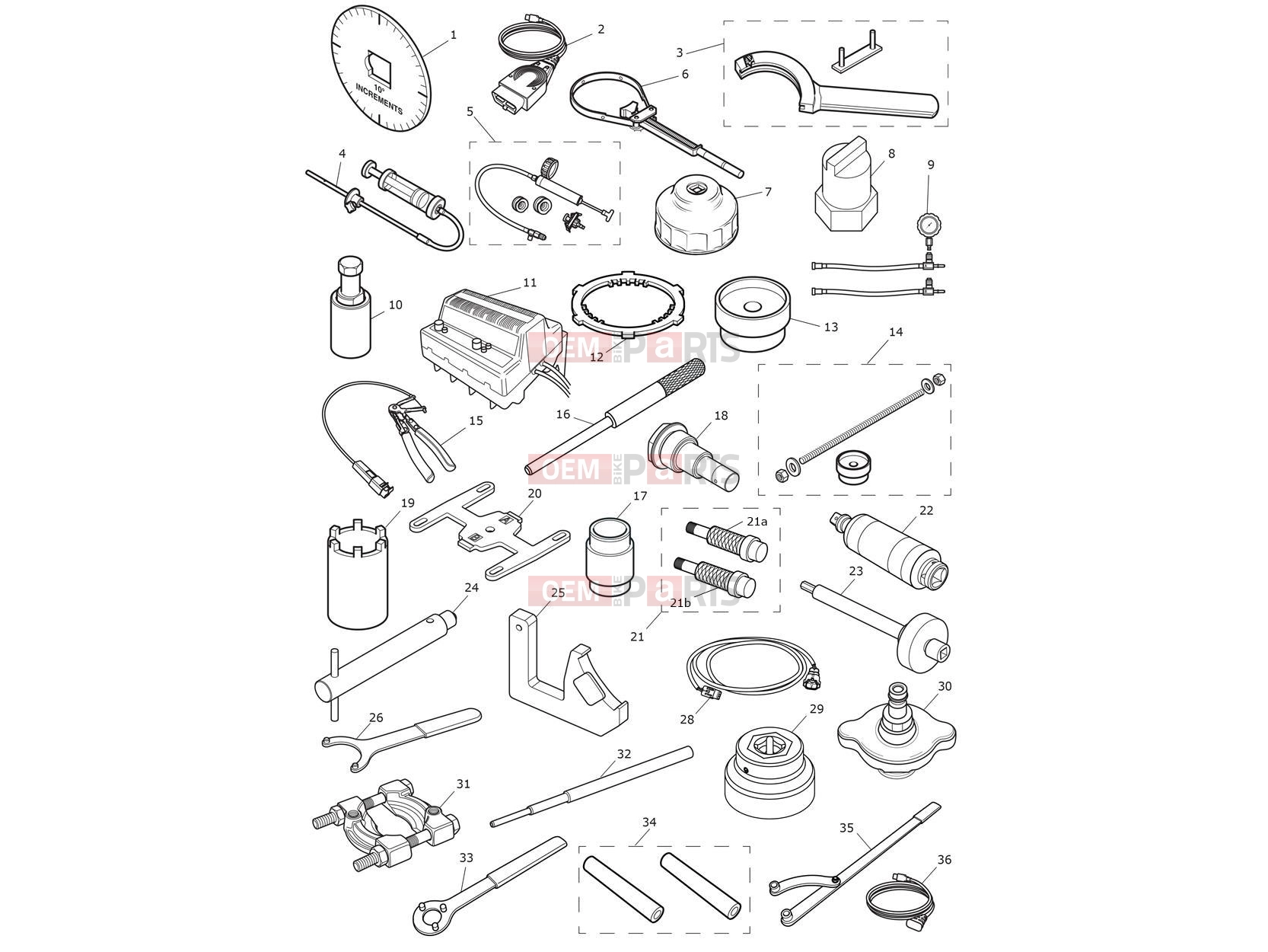 Triumph 2017 STREET CUP Service Tools