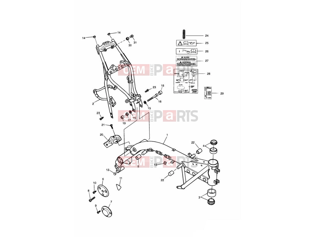 Triumph 2000 LEGEND TT Main Frame & Fittings