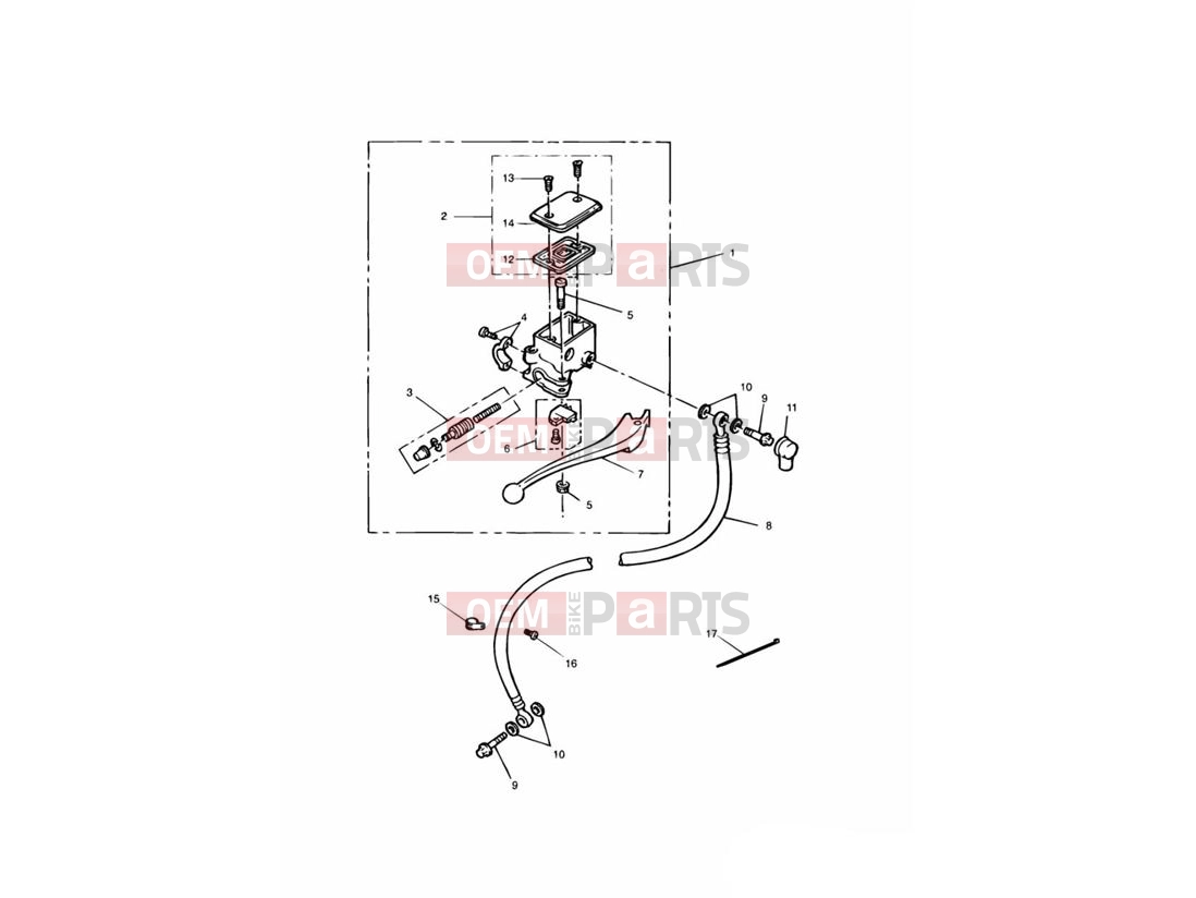 Triumph 2000 LEGEND TT Front Brake Master Cylinder