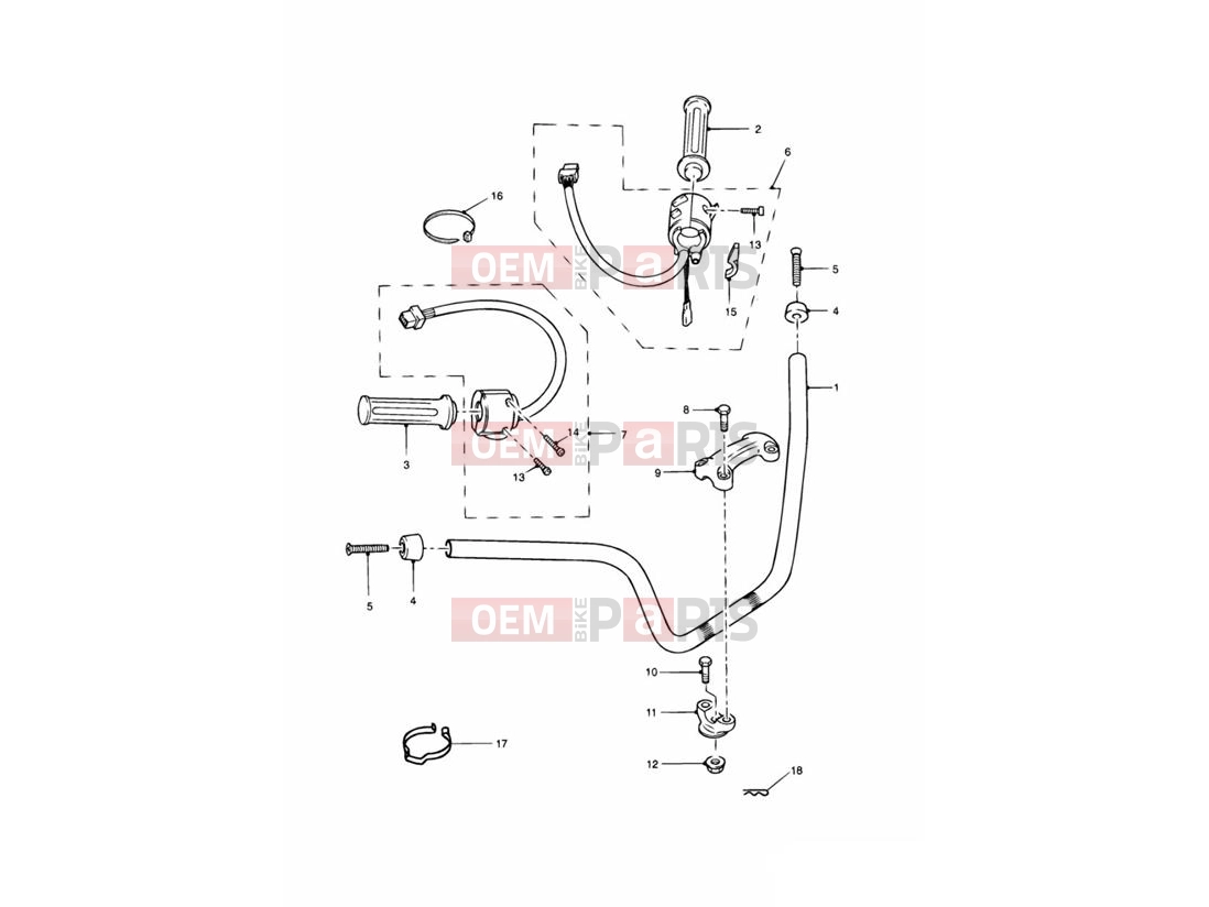 Triumph 2000 LEGEND TT Handlebars & Switches
