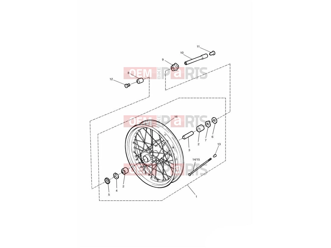 Triumph 2001 LEGEND TT Front Wheel