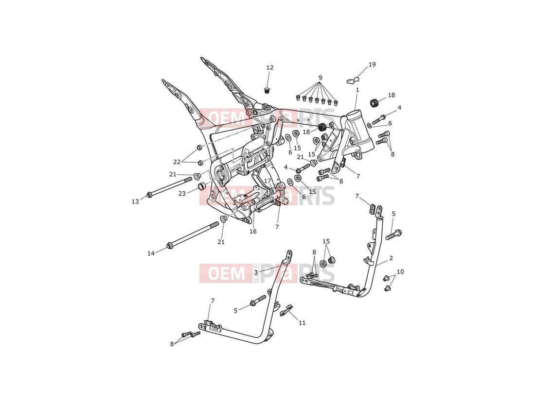 Triumph 2019 BONNEVILLE SPEEDMASTER Main Frame Assembly