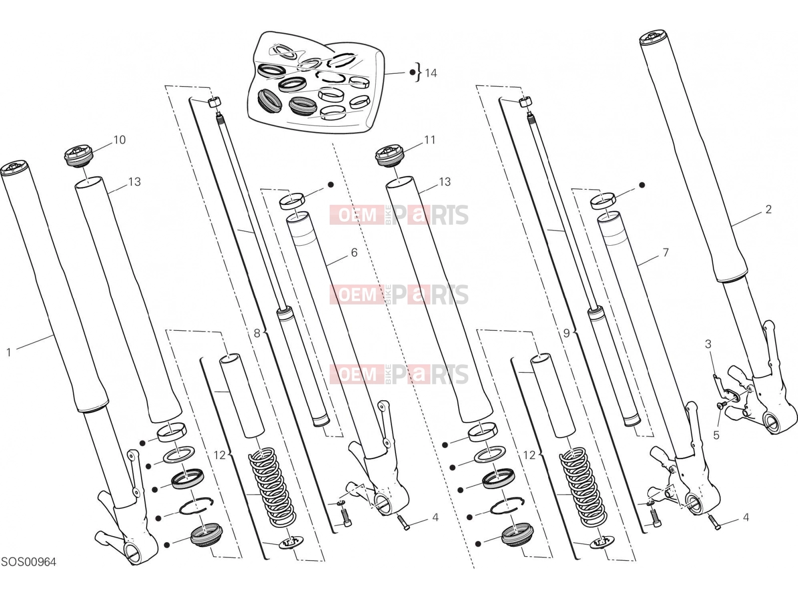 DUCATI 2022 Hypermotard 950 FRONT FORK