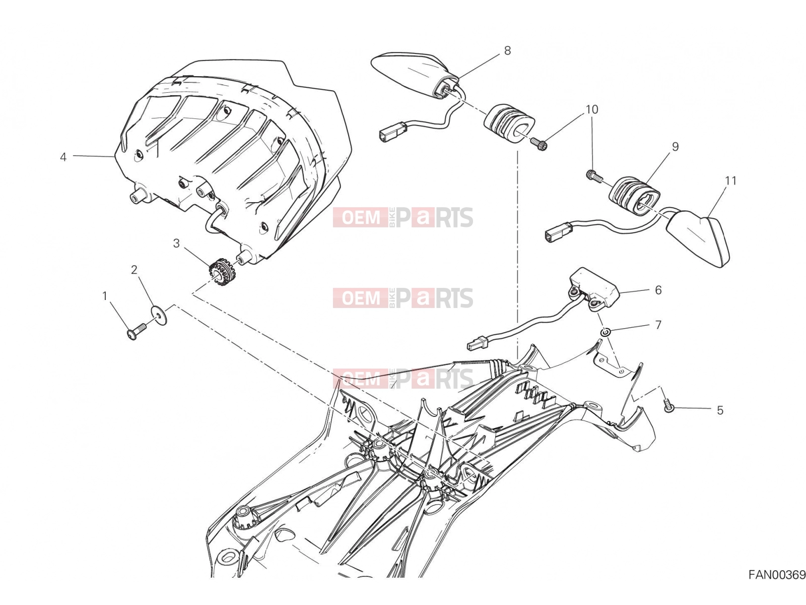 DUCATI 2022 Multistrada V2 TAILLIGHT