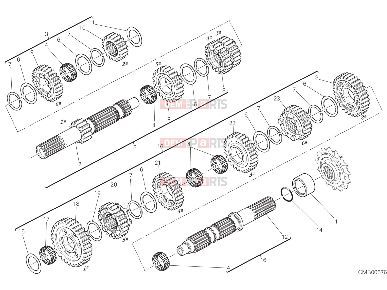 DUCATI 2022 Multistrada V2 GEAR BOX