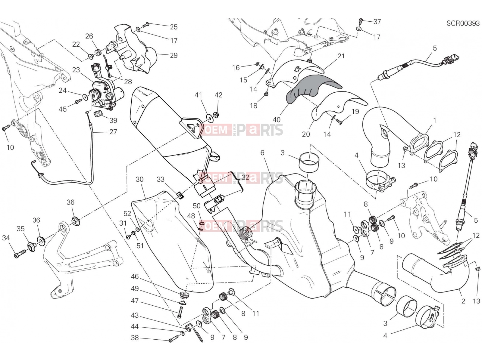 DUCATI 2022 Multistrada V2 EXHAUST SYSTEM