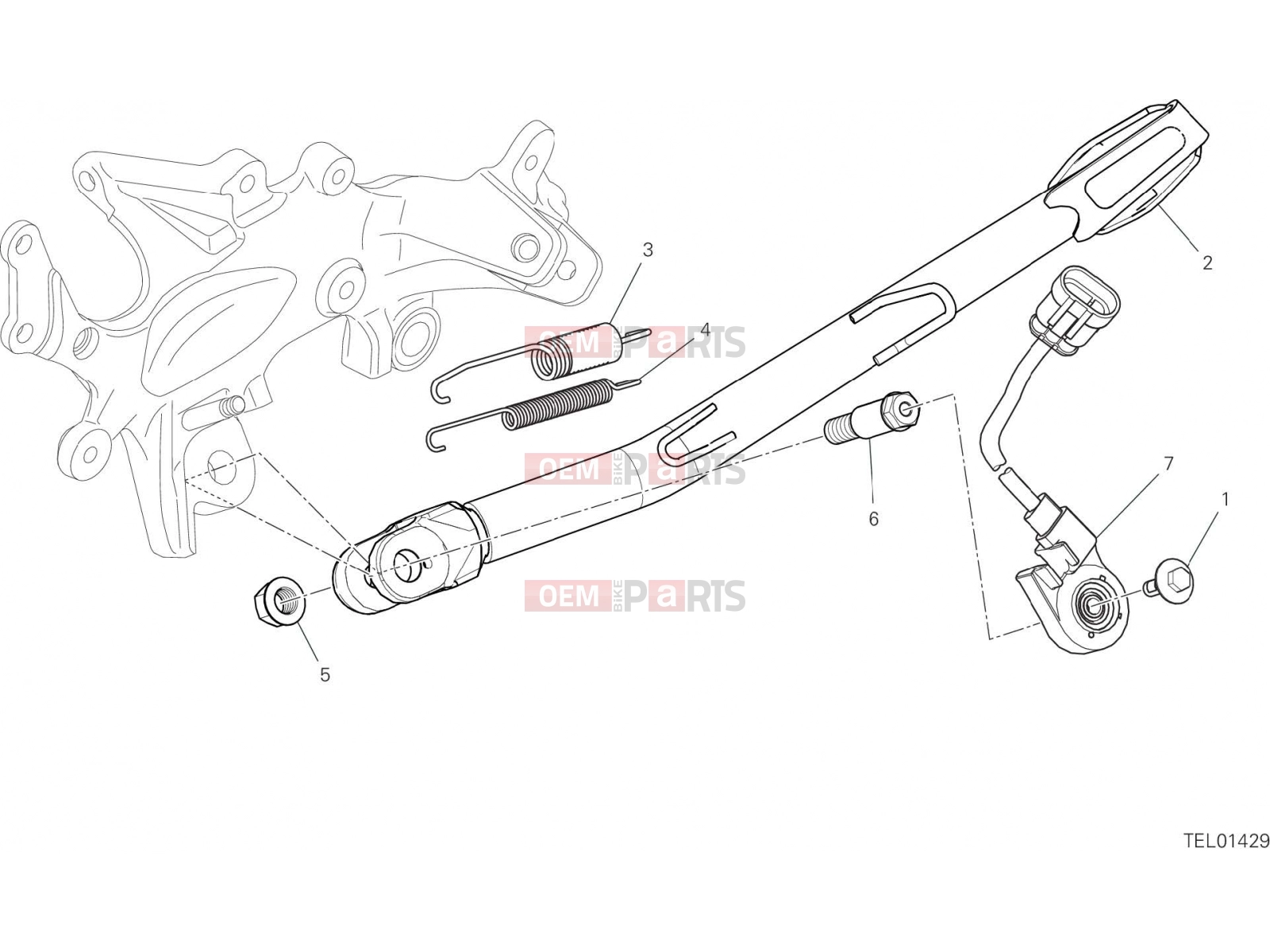 DUCATI 2022 Multistrada V4 SIDE STAND