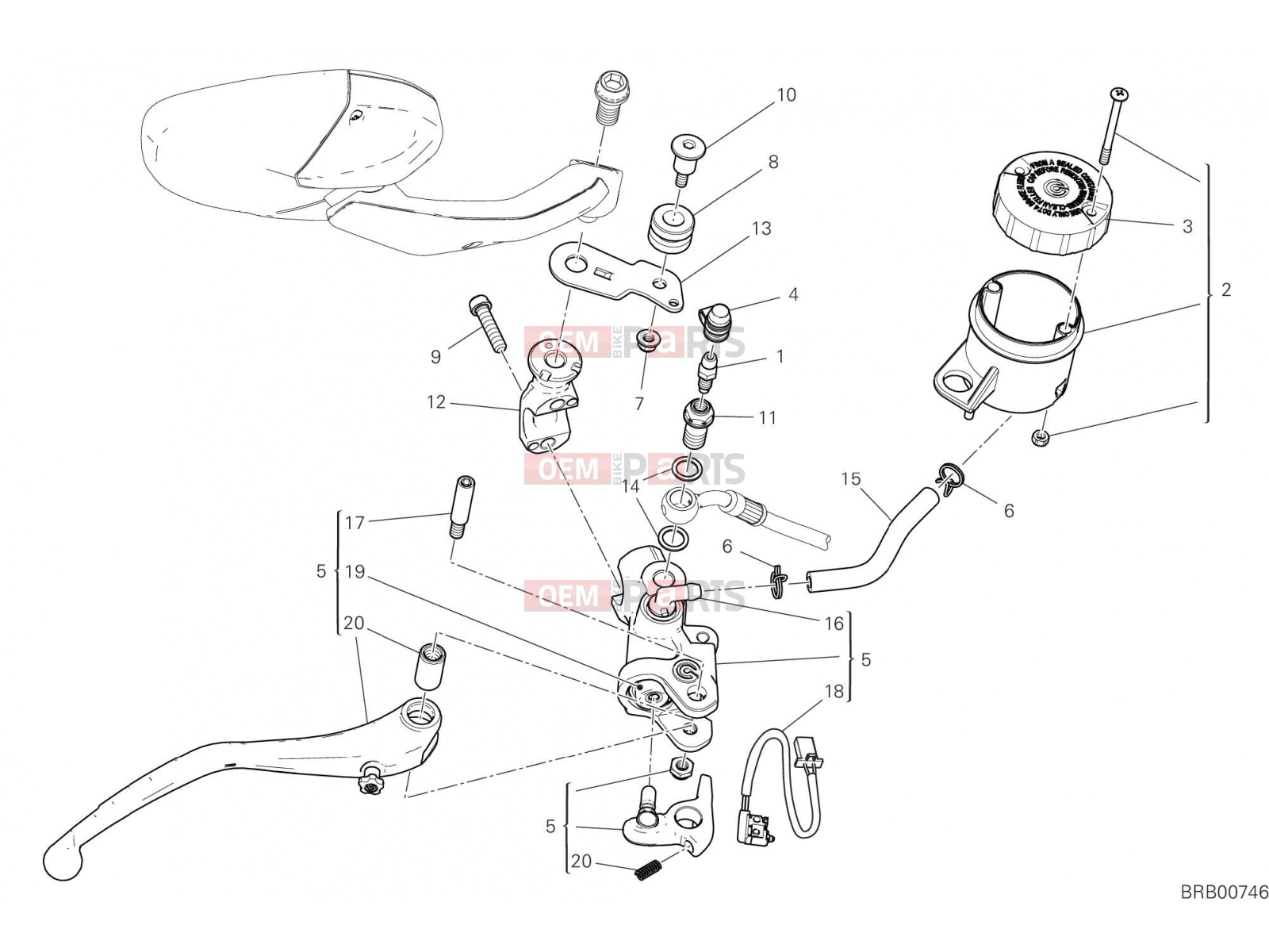 DUCATI 2022 Multistrada V4 FRONT BRAKE PUMP