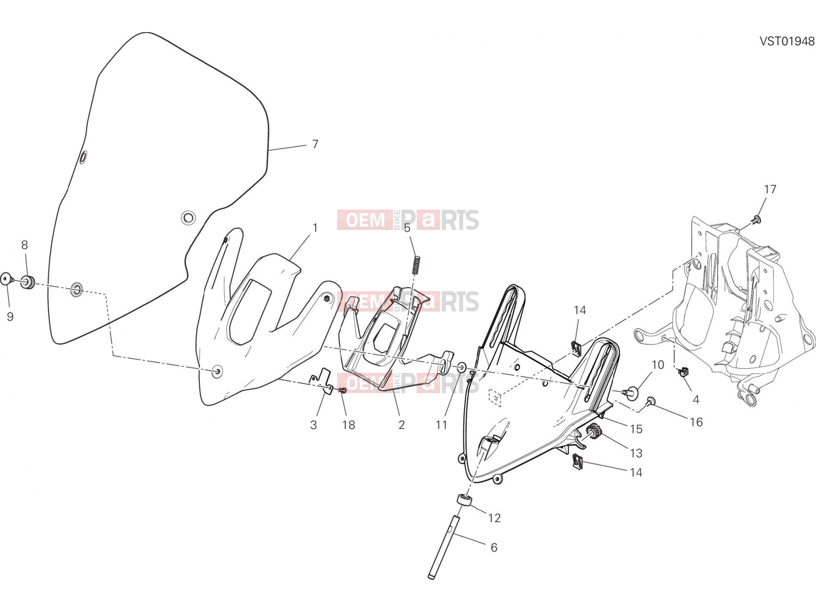 DUCATI 2022 Multistrada V2 S WINDSHIELD
