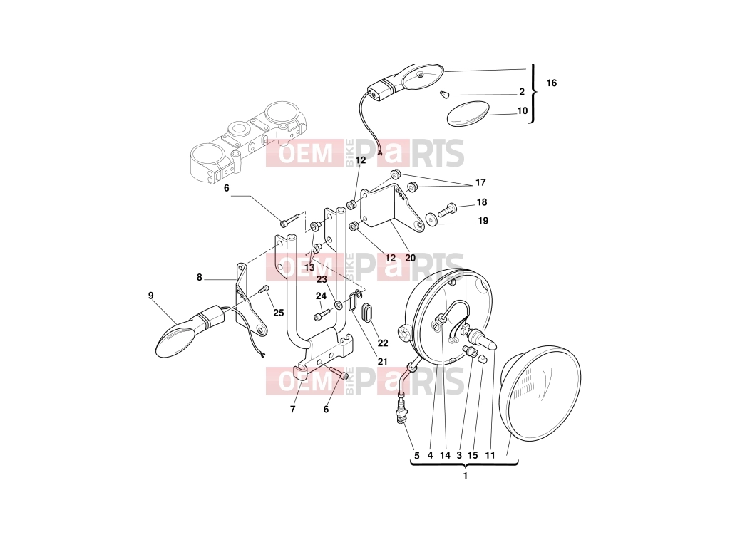 DUCATI 2001 Monster 600 FRONT HEAD-LIGHT