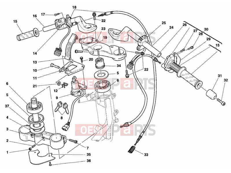 DUCATI 2003 Sporttouring ST2 HANDLEBAR » HANDLE BAR