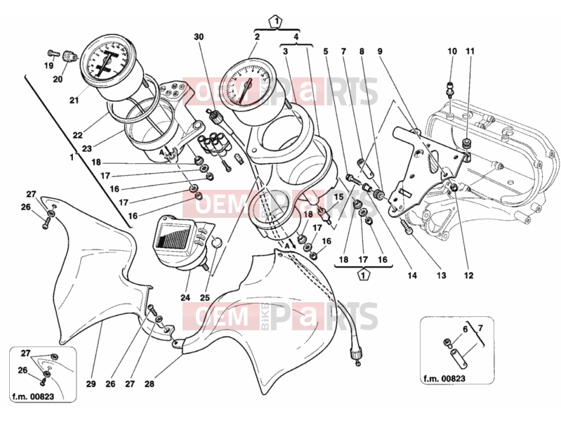 DUCATI 2003 Sporttouring ST2 METER » HANDLE BAR