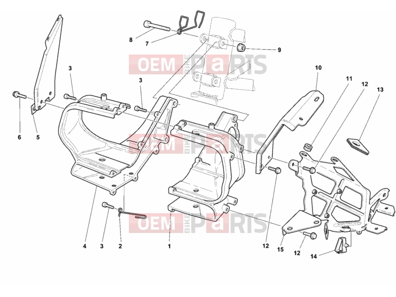 DUCATI 2003 Sporttouring ST4 BRACKET, HEADLIGHT » LIGHTING SYSTEM