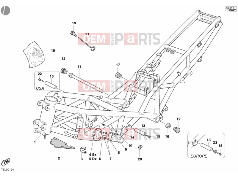 DUCATI 2003 Sporttouring ST4 S ABS FRAME » FRAME