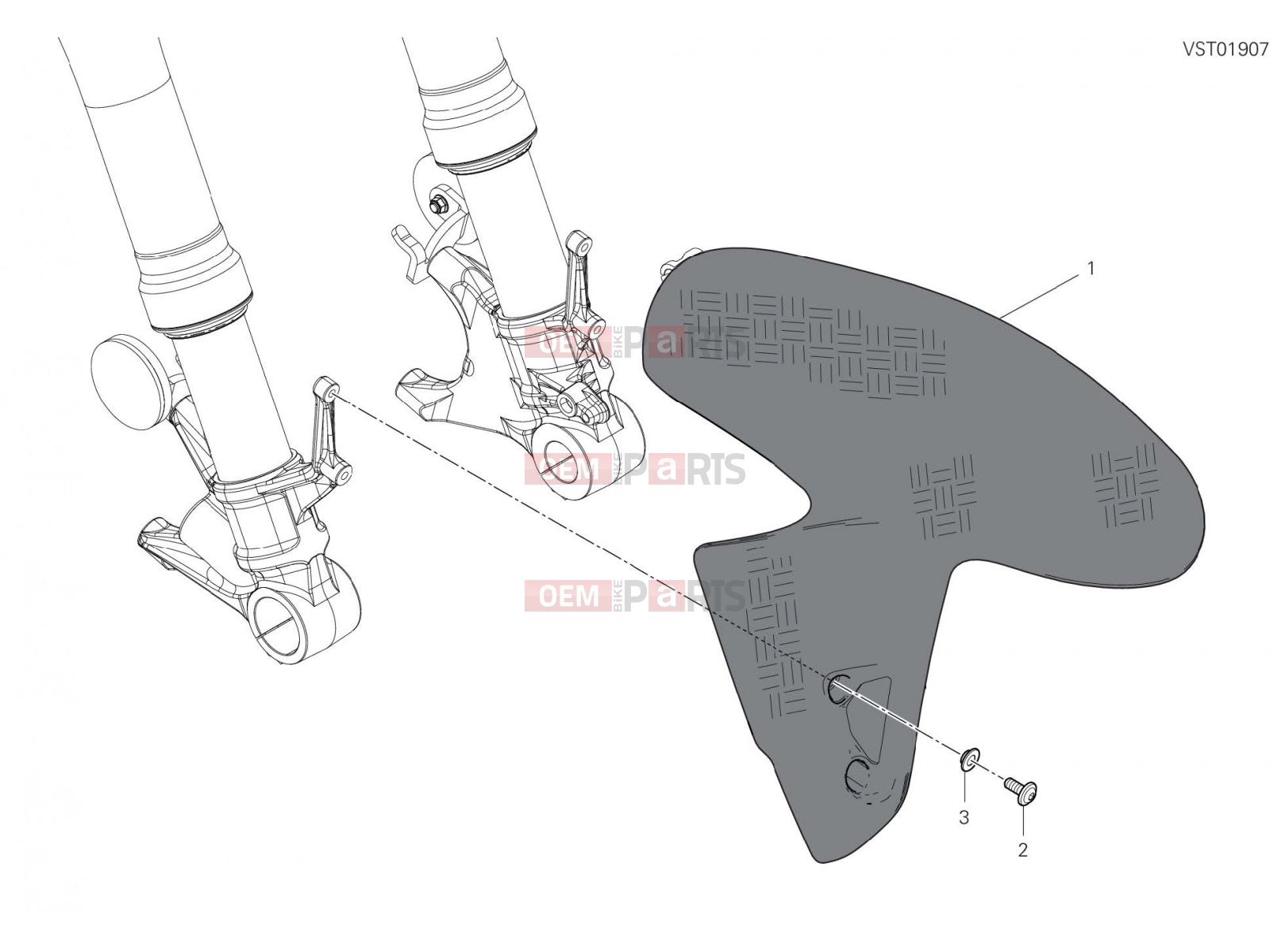 DUCATI 2022 Panigale V4 SP FRONT MUDGUARD