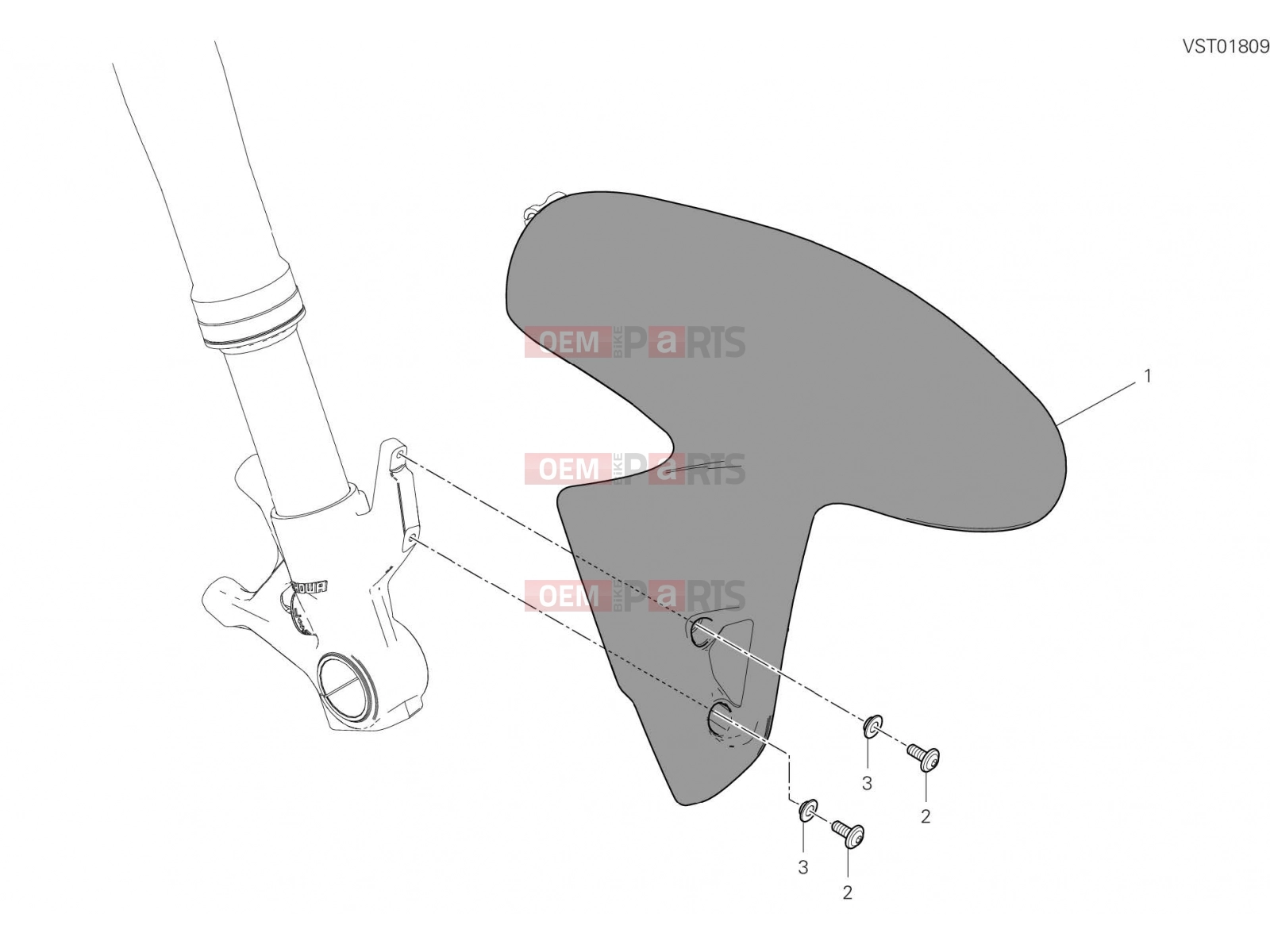 DUCATI 2022 Panigale V4 FRONT MUDGUARD