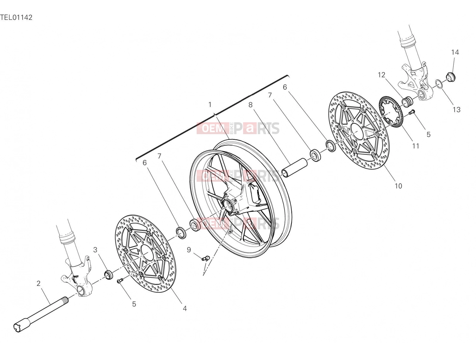 DUCATI 2022 Panigale V4 FRONT WHEEL