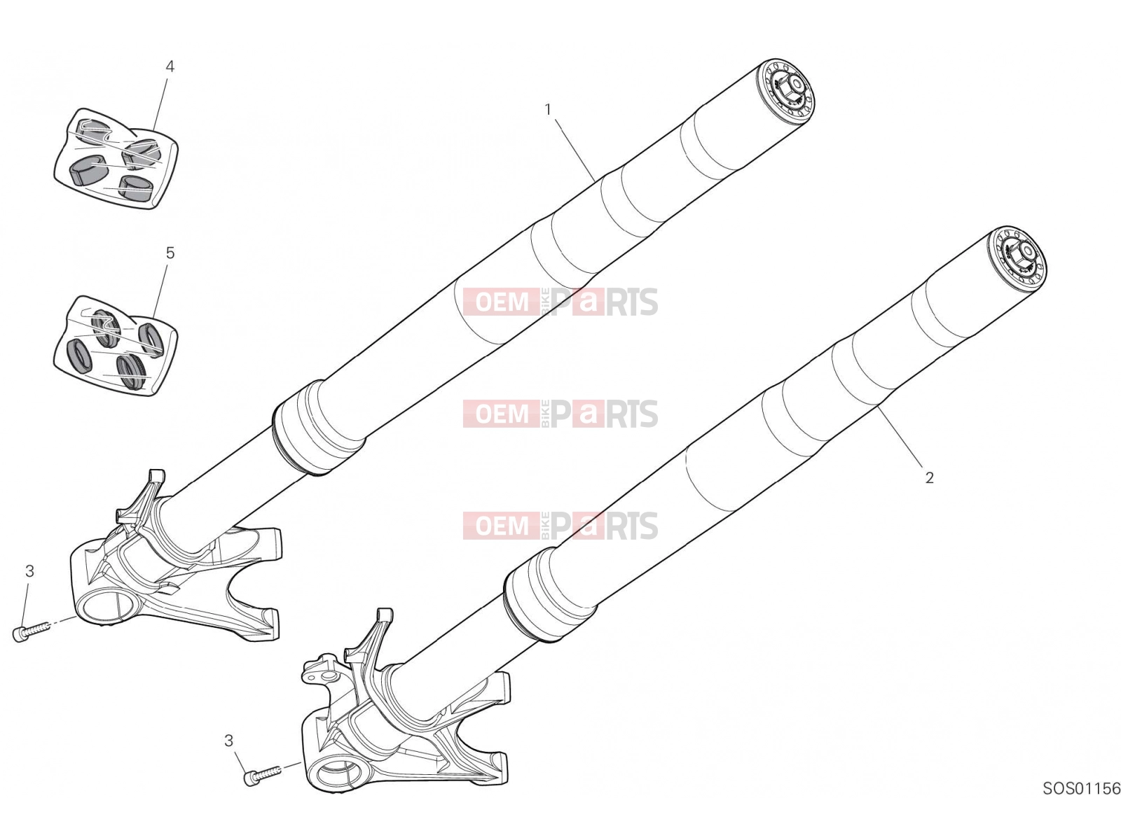 DUCATI 2022 Panigale V2 Bayliss FRONT FORK