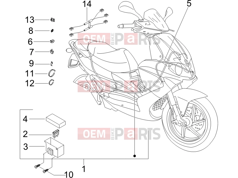 gilera 2007 Runner 125 Race VX 4T Electrical system » Main cable harness