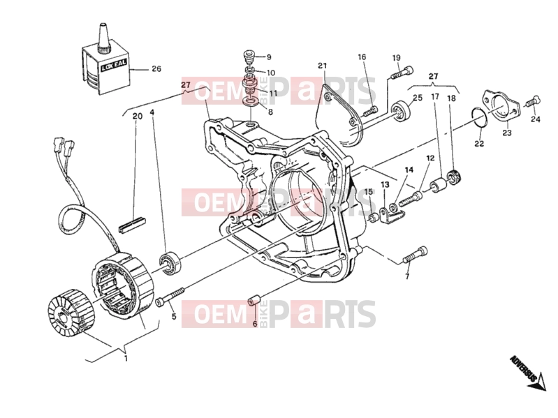 DUCATI 2002 Monster 400 GENERATOR COVER » IGNITION SYSTEM