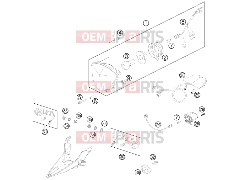 HUSABERG 2012 Offroad TE 125 (2103L9) [EU] LIGHTING SYSTEM|Frame|14