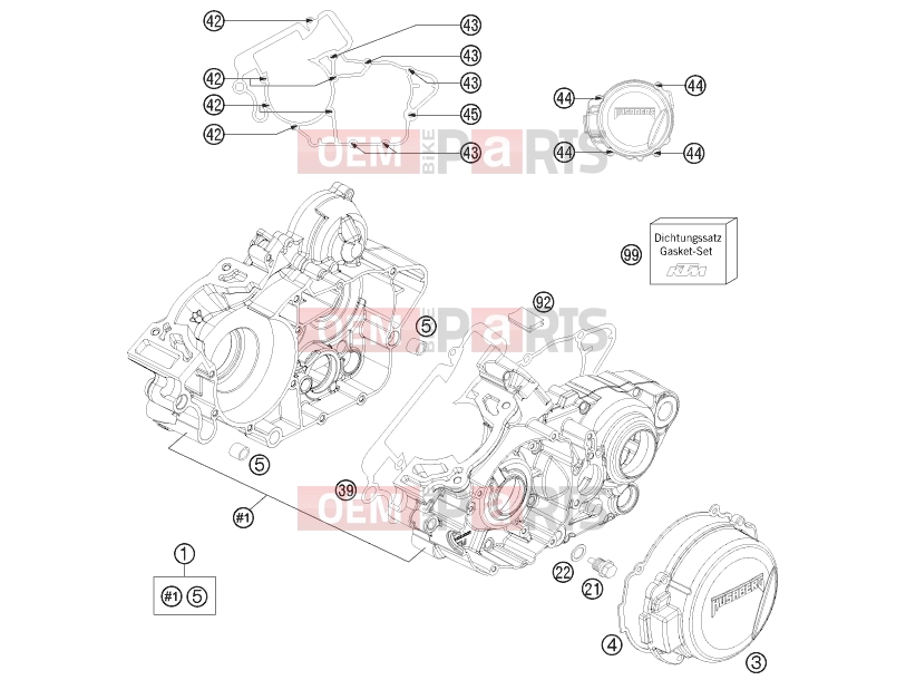 HUSABERG 2012 Offroad TE 125 (2103L9) [EU] ENGINE CASE|Engine|30