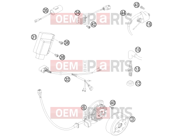 HUSABERG 2012 Offroad TE 125 (2103L9) [EU] IGNITION SYSTEM|Engine|39
