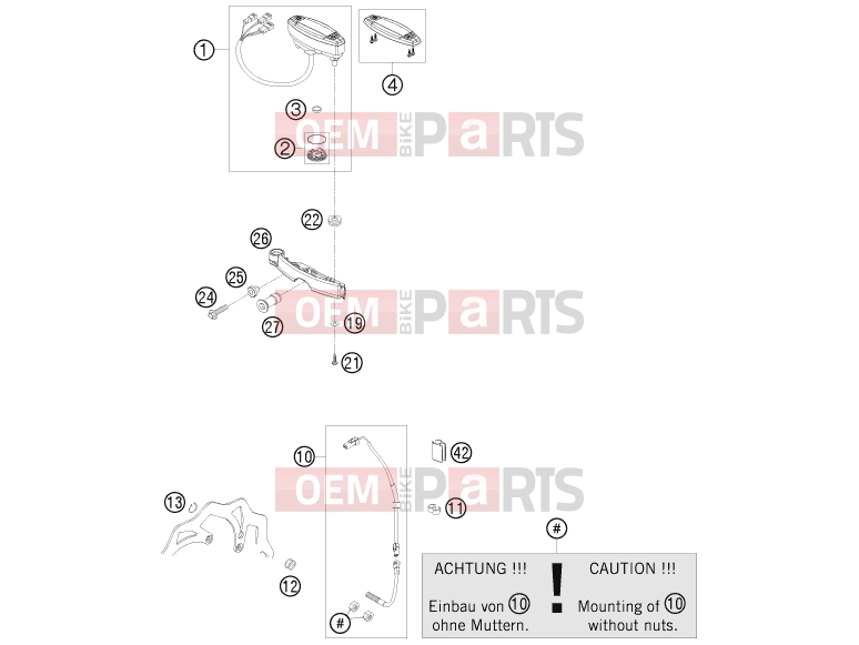HUSABERG 2012 Offroad TE 250 (2375L9) [US] INSTRUMENTS / LOCK SYSTEM|Frame|14