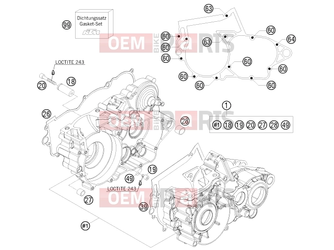 HUSABERG 2012 Offroad TE 250 (2375L9) [US] ENGINE CASE|Engine|30