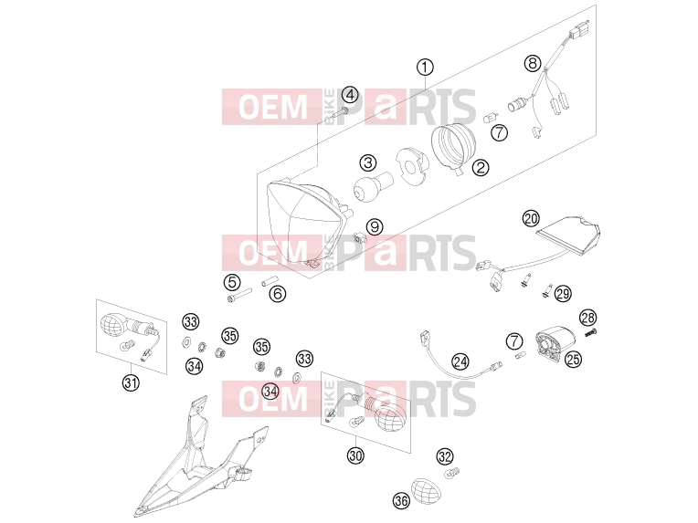 HUSABERG 2012 Offroad FE 390 (2203L3) [EU] LIGHTING SYSTEM|Frame|14