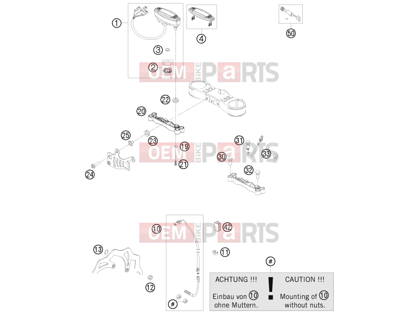 HUSABERG 2011 Offroad FE 450 (2303K3) [EU] INSTRUMENTS / LOCK SYSTEM|Frame|14