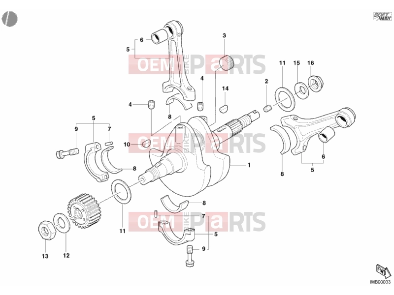 DUCATI 2002 Monster 620 CRANKSHAFT » ENGINE CASE