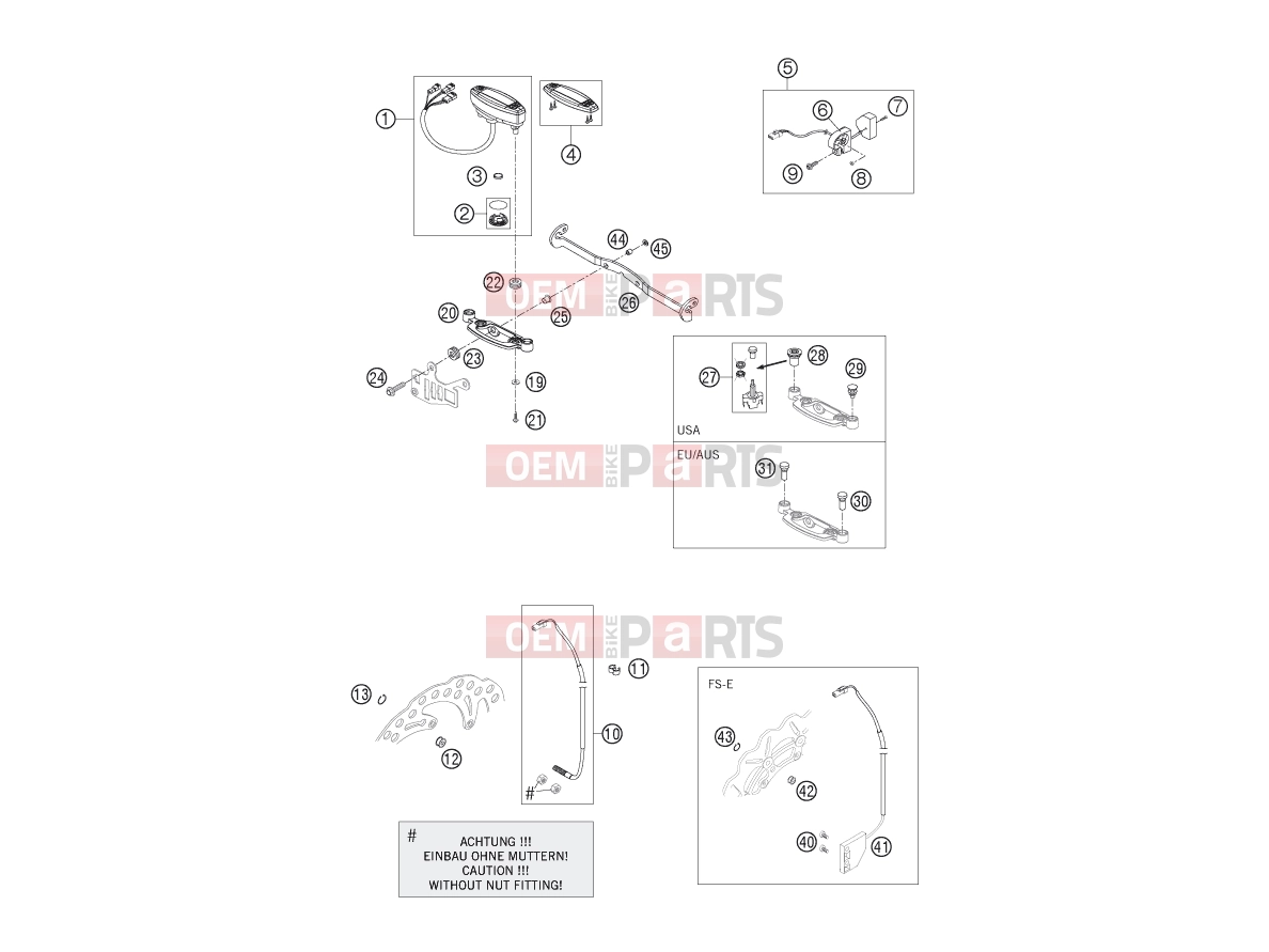 HUSABERG 2005 Offroad FE 550e/6 05 (2403E2) [EU] INSTRUMENTS / LOCK SYSTEM