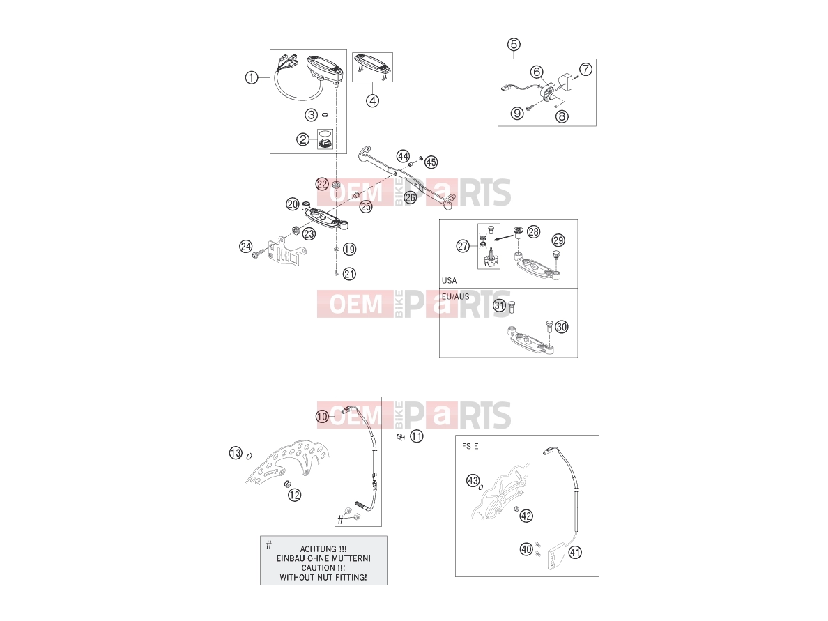 HUSABERG 2006 Offroad FE 650e/6 06 (2575F3) [US] INSTRUMENTS / LOCK SYSTEM|Frame|14