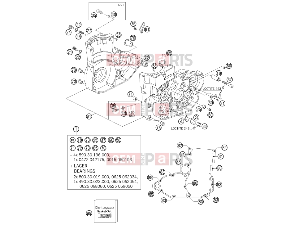 HUSABERG 2006 Offroad FE 650e/6 06 (2575F3) [US] ENGINE CASE|Engine|30