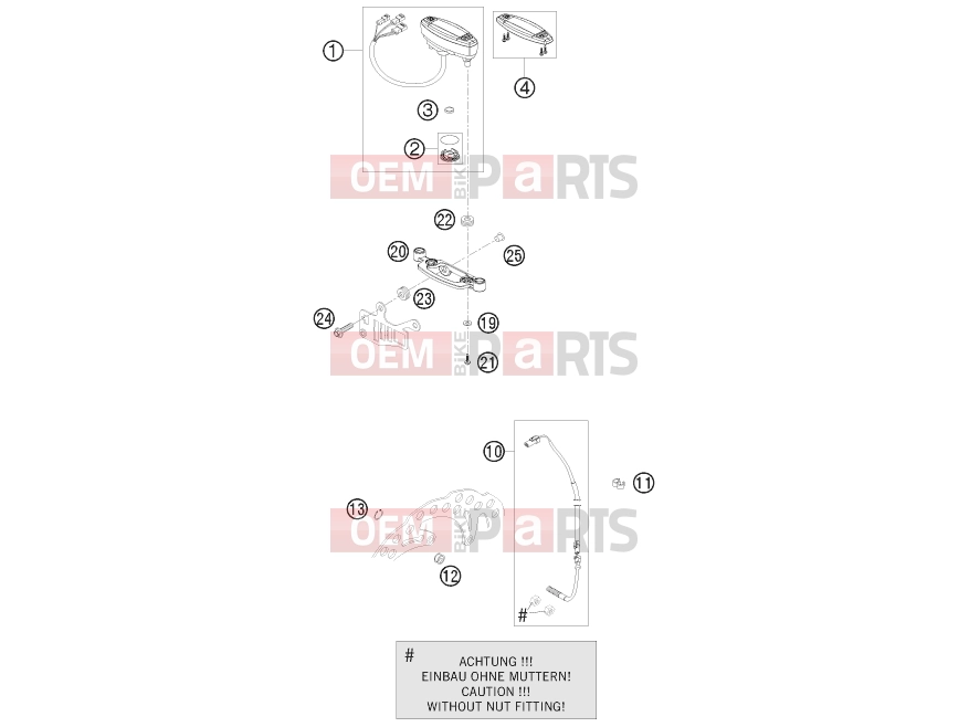 HUSABERG 2008 Offroad FE 650e/6 08 (2575H3) [US] INSTRUMENTS / LOCK SYSTEM|Frame|14