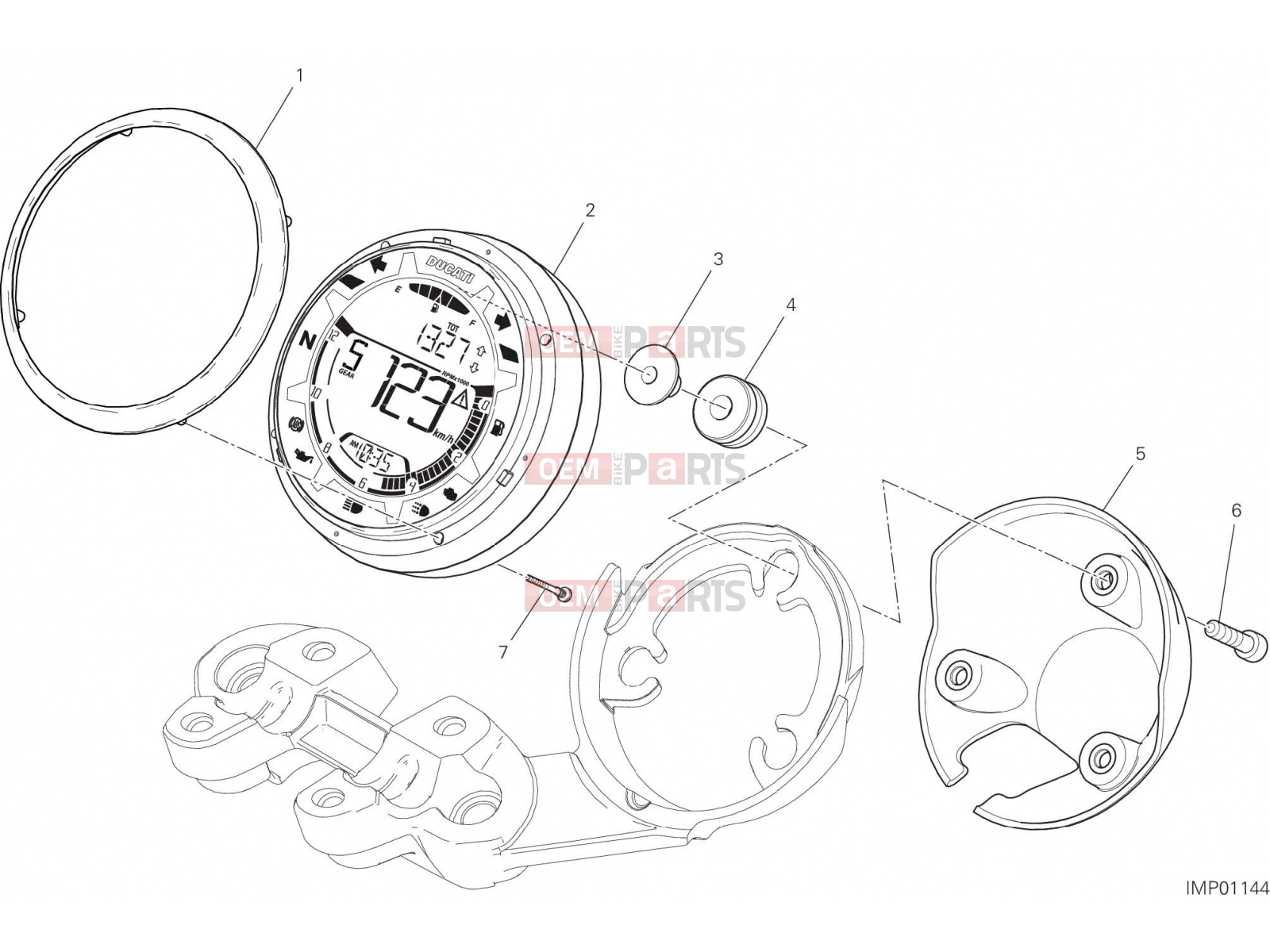 DUCATI 2022 Scrambler Icon INSTRUMENT PANEL